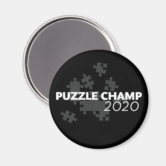 Puzzle Champ 2020 Magnet (Vorderseite/Rückseite)