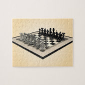 Puzzle: Chessboard and Chess Teile Puzzle (Horizontal)