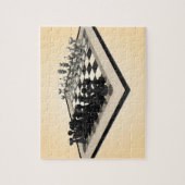 Puzzle: Chessboard and Chess Teile Puzzle (Vertikal)