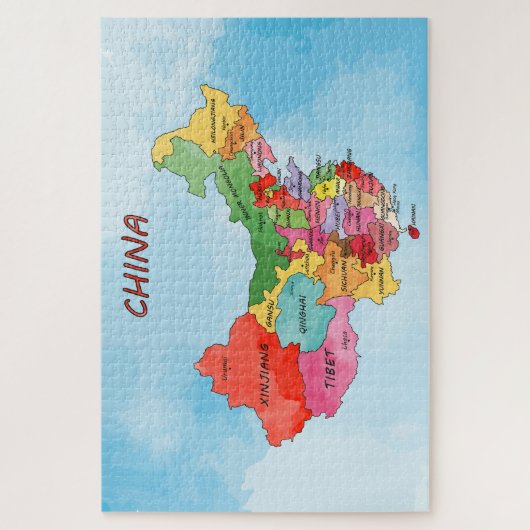 Puzzle China Map (Vertikal)
