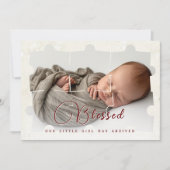 Puzzle Collage Foto-Geburtsankündigungen Ankündigung (Vorderseite)