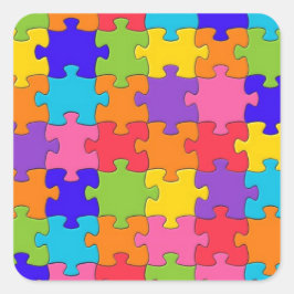 Puzzle Collection Quadratischer Aufkleber