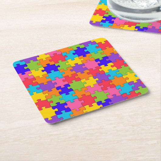 Puzzle Collection-Untersetzer Rechteckiger Pappuntersetzer (angewinkelt)