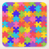Puzzle Collection-Untersetzer Rechteckiger Pappuntersetzer (Vorderseite)