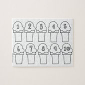 Puzzle Coloring Puzzles Ice Creme (Horizontal)