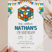 Puzzle Cube Birthday Einladung
