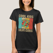 Puzzle Cube Cool Kids Solve Cubes Spee T-Shirt (Vorderseite)