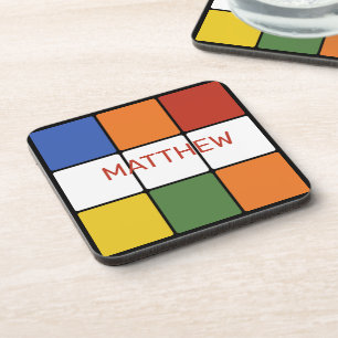 Puzzle Cube Game Toy Personalisiert Getränkeuntersetzer