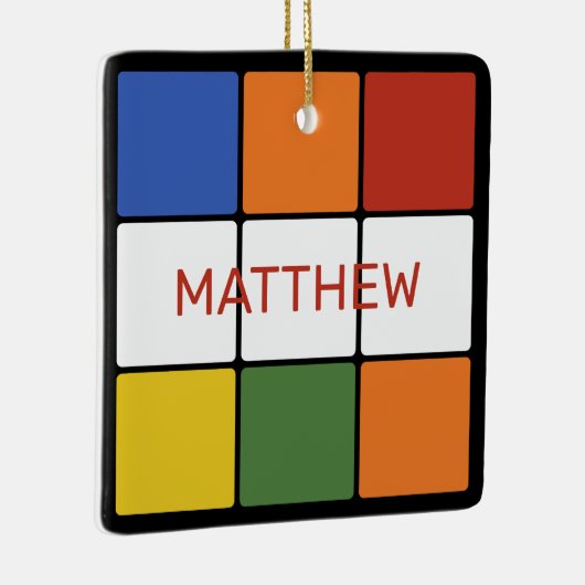 Puzzle Cube Game Toy Personalisiert Keramikornament (Rechts)