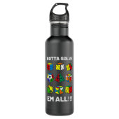 Puzzle Cube Gotta Lösung für alle Geschwindigkeite Edelstahlflasche (Vorderseite)