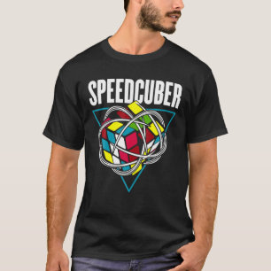 Puzzle Cube Speed Cuber Hobby 80's Vin T-Shirt