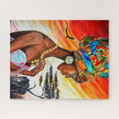 Puzzle der Afrikanerin (Horizontal)