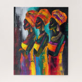 Puzzle der Afrikanerin (Vertikal)