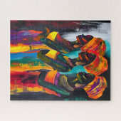 Puzzle der Afrikanerin (Horizontal)