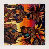 Puzzle der Afrikanerin (Horizontal)