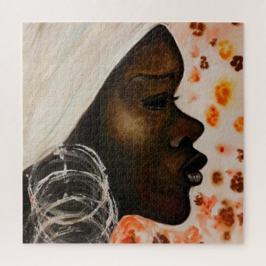 Puzzle der afrikanischen Schönheit - Gemälde an we (Vertikal)