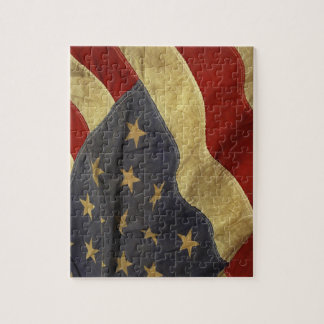 Puzzle der alten amerikanischen Flagge