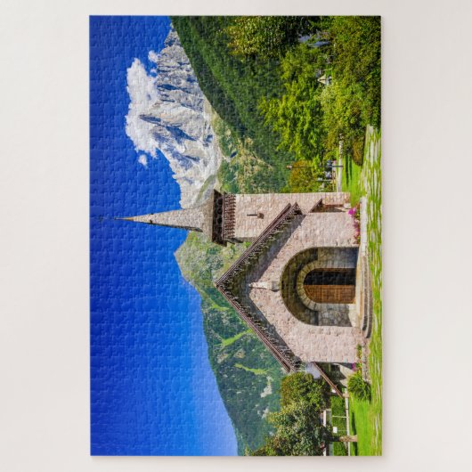 Puzzle der Chamonix-Kirche (Vertikal)