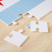 Puzzle der Chicago-Stadtflagge (Seite)