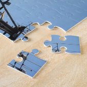 Puzzle der Fischerboote in einem Hafen (Seite)