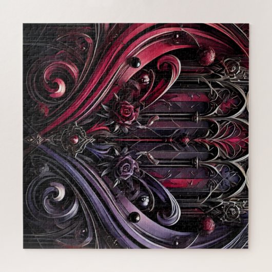 Puzzle der gotischen Rose (Horizontal)