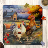 Puzzle der Hähnchenfarm mit Fine Art Rooster