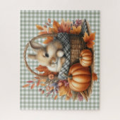 Puzzle der Herbsttiere (Vertikal)