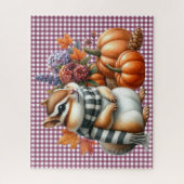 Puzzle der Herbsttiere (Vertikal)