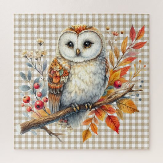 Puzzle der Herbsttiere (Vertikal)