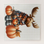 Puzzle der Herbsttiere (Horizontal)