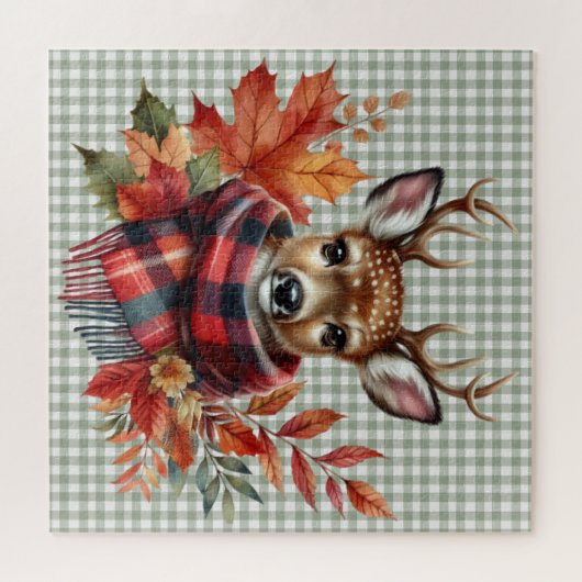 Puzzle der Herbsttiere (Horizontal)