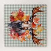 Puzzle der Herbsttiere (Horizontal)