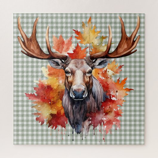 Puzzle der Herbsttiere (Vertikal)
