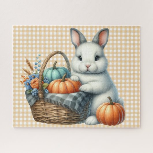 Puzzle der Herbsttiere (Horizontal)