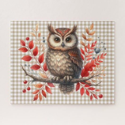 Puzzle der Herbsttiere (Horizontal)
