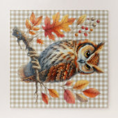 Puzzle der Herbsttiere (Horizontal)