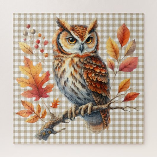 Puzzle der Herbsttiere (Vertikal)