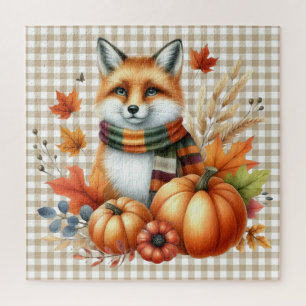 Puzzle der Herbsttiere