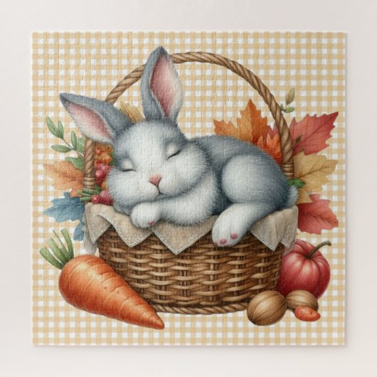 Puzzle der Herbsttiere (Vertikal)