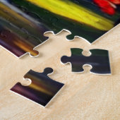 Puzzle der Landschaft im Herbst (Seite)