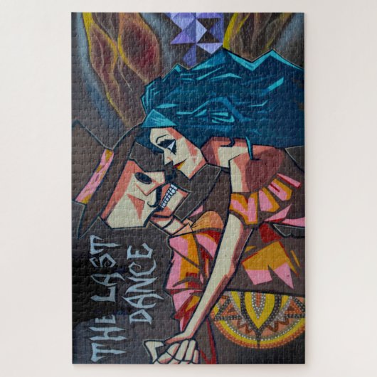Puzzle - Der letzte Salsa-Tanz Graffiti (Vertikal)