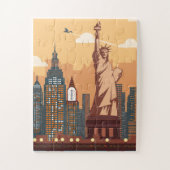 Puzzle der New Yorker Freiheitsstatue (Vertikal)