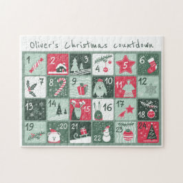 Puzzle der personalisierten Weihnachtsfeiertage