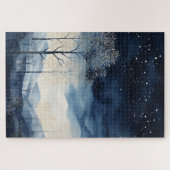 Puzzle der schneebedeckten Winterlandschaft (Horizontal)
