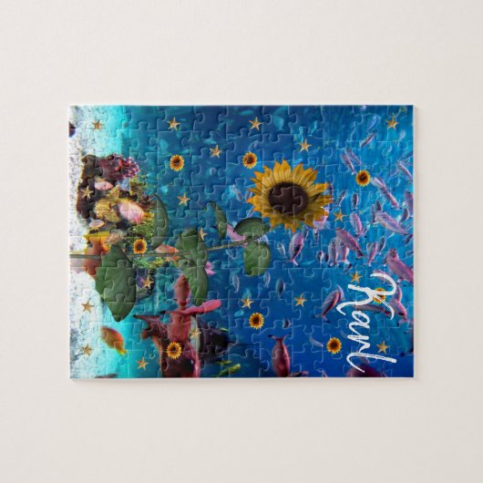 Puzzle der Sonnenblumen (Horizontal)