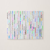 Puzzle der Städte des zweiten Welttextes (Horizontal)