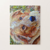 Puzzle der süßen und Hübschen gemischten Rasse (Vertikal)