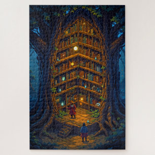 Puzzle der versteckten Baumbibliothek
