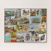 Puzzle der Vintagen KINDERBUCHFÜHRUNG (Horizontal)