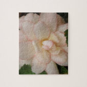 Puzzle der weißen Begonia-Blume (Vertikal)